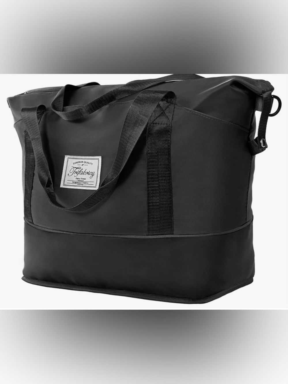 Black Travel Tote New